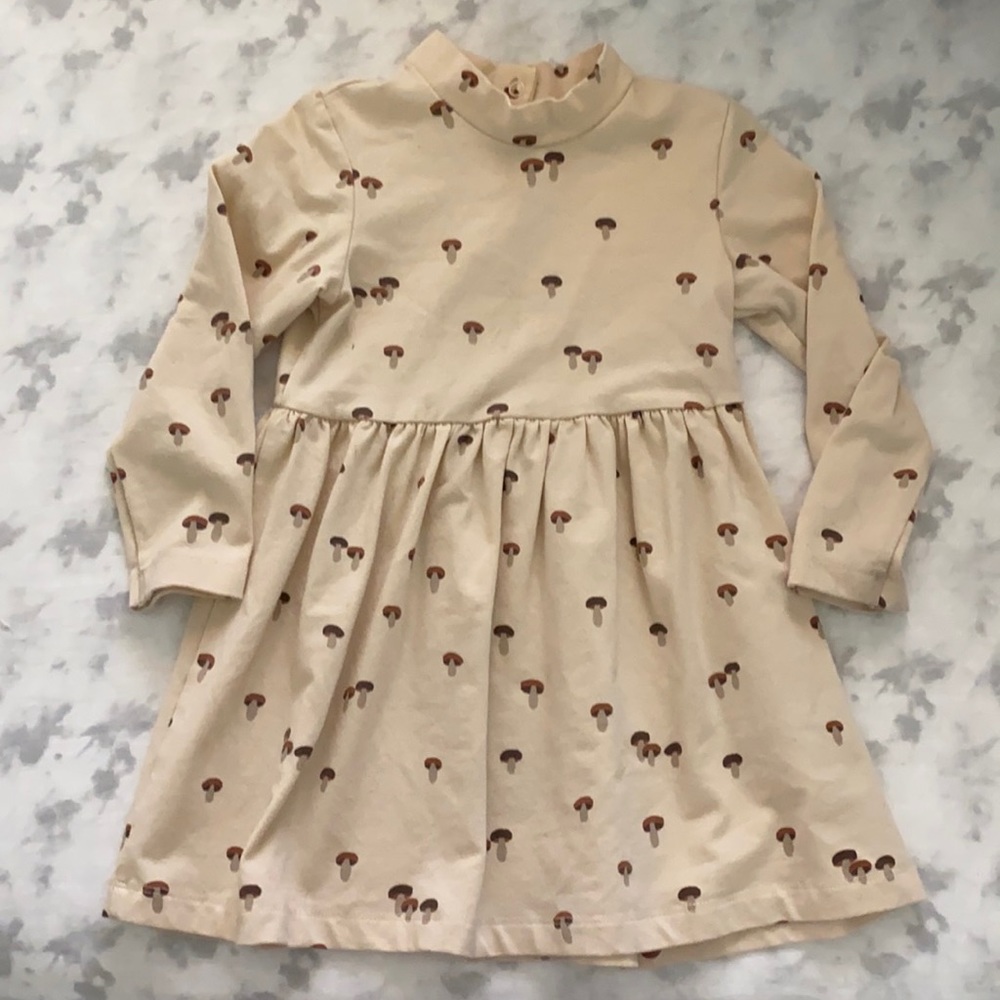 H&M baby dress mushroom